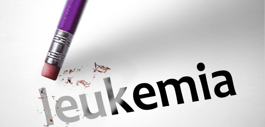 Pencil eraser erasing leukemia