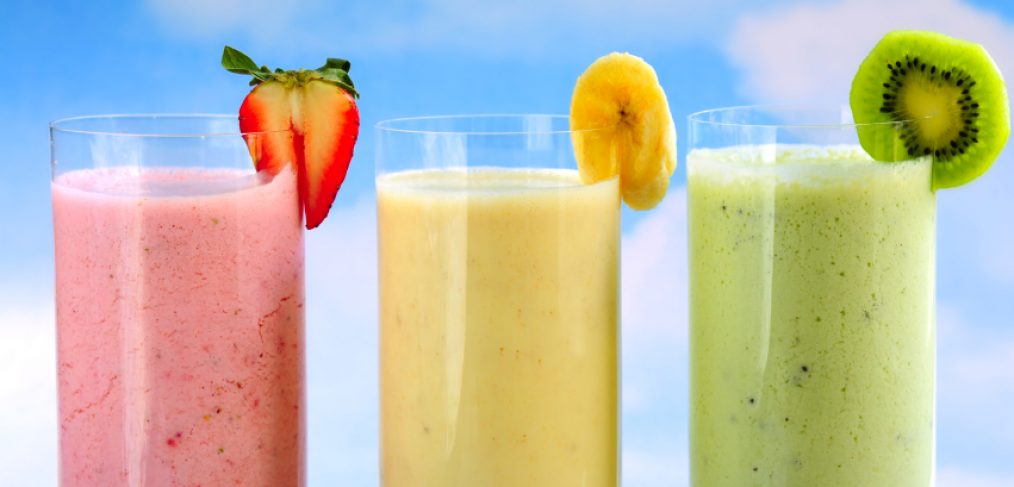 An assortment of detox smoothies