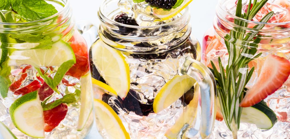 Fruit infused detox water