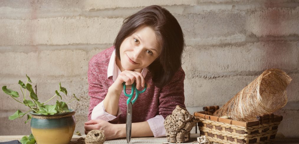 Woman gardening