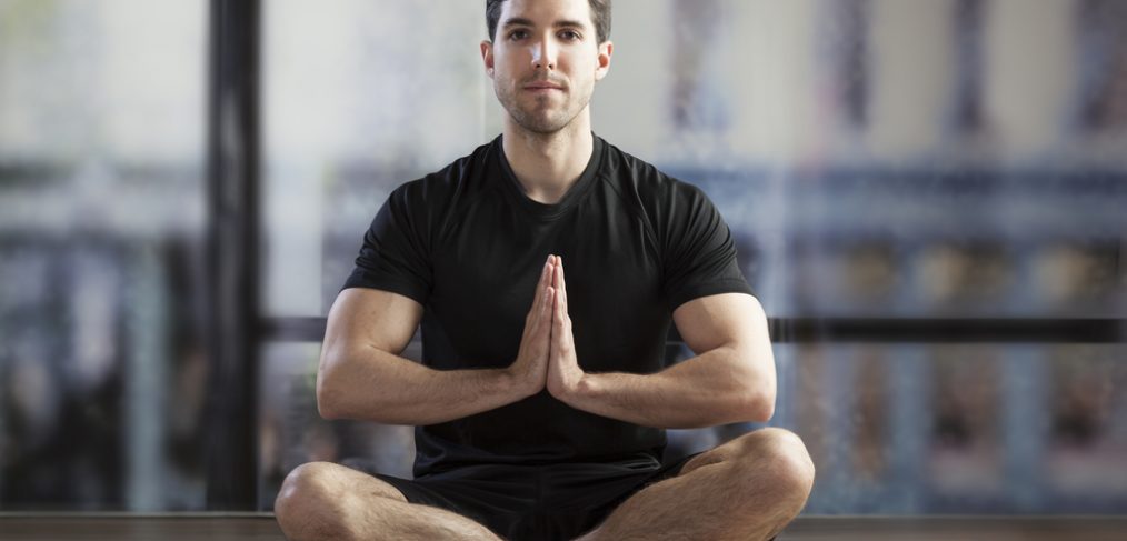 Man doing yoga